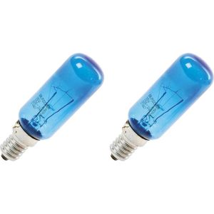 2st Lamp koelkast blauw - Dr. Fischer 25W E14 - koelkastlamp 00612235 - 2 STUKS - geschikt voor Bosch Siemens