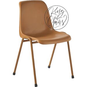 King of Chairs - Model KoC Moniek Okerbruin - eetkamerstoel Jule - keukenstoel - vergaderstoel - wachtkamerstoel - kamerstoel - stapelbare stoel - stapelstoel - kuipstoel - eetkamerstoel Jule Kuip roest