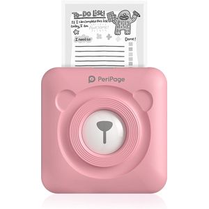 Originele PeriPage Pocket Printer | Mini Printer | Inclusief Papier - Roze