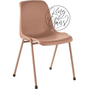 King of Chairs - Model KoC Moniek Roze - eetkamerstoel Jule - keukenstoel - vergaderstoel - wachtkamerstoel - kamerstoel - stapelbare stoel - stapelstoel - kuipstoel - eetkamerstoel Jule Vintage Roze