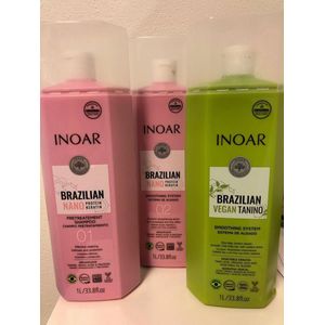 Nieuw!Inoar COMBO Nano Proteïne &Vegan Tanino 2x KIT Super stijl&gezond haar