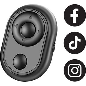 Tiktok Afstandsbediening - Zwart - Maak je carrière compleet! - Bluetooth remote - tiktok remote - Ipad - Smartphone - Tablet - Apple - Android