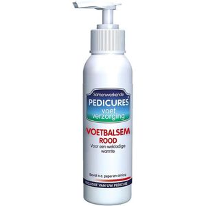 Samenwerkende Pedicures - Voetbalsem Rood (Verwarmend) - Flacon 150 ml