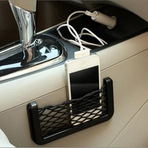 Auto Opbergtas-Telefoon Houder Auto-Auto Organizer -Auto Plakken Netto Zak -Interieur Organizer Tas