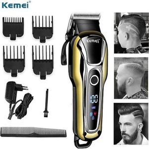 Kemei Tondeuse - KM 1990 - Draadloze Tondeuse  - Professionele tondeuse - Haren Millimeteren - Contouren - Haren Scheren - Kapper Tondeuse - Kapper Kwaliteit - Baard Trimmer - Haar Trimmer - Beard and Hair Trimmer