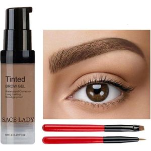 Wenkbrauw verf licht bruin /Waterdichte Wenkbrauw Gel Make-Up Eye Brow Wax Blijvende 48 Uur/ Enhancer Make Up Cream Tint Schaduw cosmetische