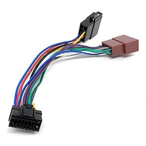 Sound-way Adapterkabel voor ISO-autoradio, compatibel met Alpine 16-pins connector
