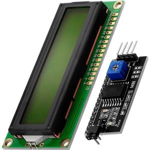 AZDelivery HD44780 1602 LCD Module Display Bundel met I2C interface 2x16 Karakters compatibel met Arduino Inclusief E-Book! (met Groene Achtergrond)