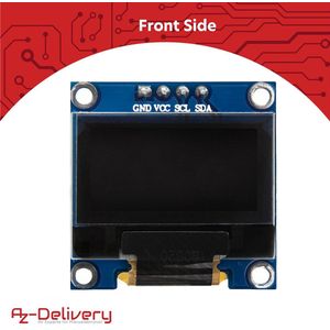 AZDelivery 5 x 0.96 inch OLED 128 x 64 pixels I2C SSD1306 Display compatibel met Arduino en Raspberry Pi Inclusief E-Book!