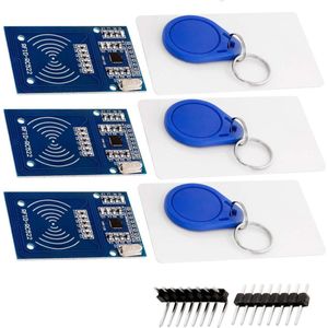 AZDelivery 3 x RFID Kit RC522 met Reader, Chip en Card 13.56MHz SPI compatibel met Arduino en Raspberry Pi Inclusief E-Book!