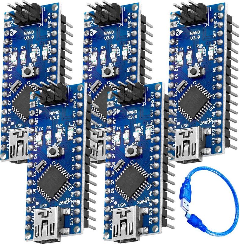 AZDelivery - AZ-Nano V3-Board - Klaar Gesoldeerd - Met USB-kabel - 100% Compatibel