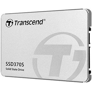 Transcend 2,5"" High Speed SATA III 6 Gb/s interne SSD, duurzaam en snel, voor desktop-pc's, laptops, PS4, Xbox TS1TSSD370S (zilver)