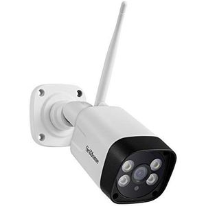 Sricam Italia SH035 Bewakingscamera, 3 MP, wifi, camera 1296 P, buitencamera, beveiligingscamera met nachtzicht, IP66, waterdicht, bewegingsdetectie, 2-weg audio, gratis app, 1 stuk (1 stuk)
