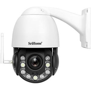 Srihome SH040 Speed Dome 5 Megapixel Zoom 20x Audio TwoWay Starlight SD Card WIFI, Netwerkcamera
