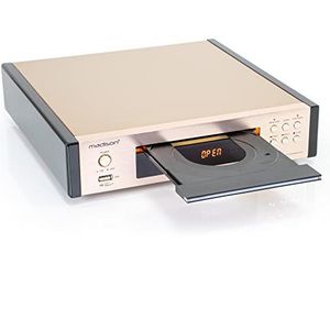 Madison - MAD-CD10 - CD-speler en FM-tuner met USB en afstandsbediening - Geborsteld Goud Roze