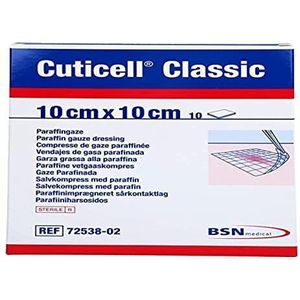 BSN Medical Cuticell Classic Gaze-kompressen, 10 x 10 cm, 10 stuks