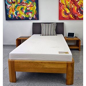 Dinaflex matras 110 x 180 cm van traagschuim Marthe Aloë, dikte 17 cm, hoes met aloë vera, gemaakt in Duitsland