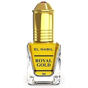 El Nabil Parfum - Royal Gold 5 ml parfum olie - Oil Attar muskus Misk alcoholvrij, hoogwaardige musk oosters, Arabisch, oud, natuurlijke parfum, amber, attar geur