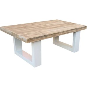 Wood4you - Salontafel New England steigerhout wit -