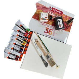 Starter set voor de Bob Ross techniek met Cobra olieverf