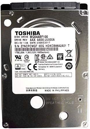 Toshiba - MQ04ABF100 - 3.5 Inch - 1TB - HDD - Zwart