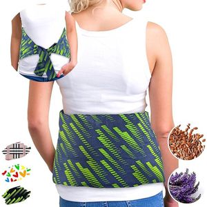 Pittenzak voor Rug - Warmtekussen voor Magnetron met Rugpijn (50x25 cm) - Verwarmingskussen voor Buik - Warmtezak met Wasbare Hoes, 100% Katoen en Lavendelgeur