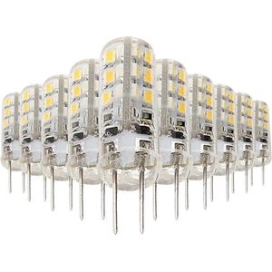 Ledlamp G4 2W 12V SMD2835 24LED 360 ° (10 stuks) - Koel wit licht - Overig - Pack de 10 - Wit Froid 6000K - 8000K - SILUMEN