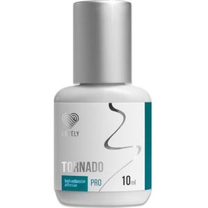 LOVELY Wimperlijm TORNADO - ultrasnelle lijm, Droogtijd: DIRECT - 8 weken hechtkracht, zeer duurzaam | voor professionele wimperverlenging, Lash Extension Glue | 10ml, Zwart