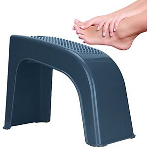 Voetsteun voor pedicure, voetsteun voor douche Comfortabel Handig Lichtgewicht Praktisch met compartiment voor badkamer voor thuis(Donkergroen)