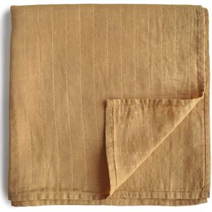 Mushie - Hydrofiele doek XL - Hydrofiele doeken - Fall Yellow