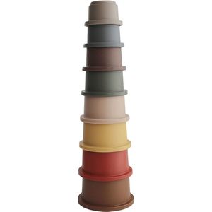 Mushie Stapeltoren Stacking Cups - Retro