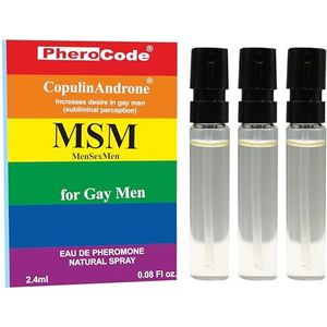 PheroCode MSM-parfum voor homoseksuele mannen met feromonen 2,4 ml + 2,4 ml + 2,4 ml