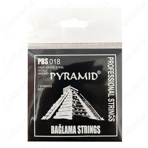 Professionele Baglama Saz Snaren 0.18 Korte Hals 7 Snaren Set Gemaakt in Duitsland Piramide Saz Bağlama Teli 0.18 Kısa Sap Takım Tel