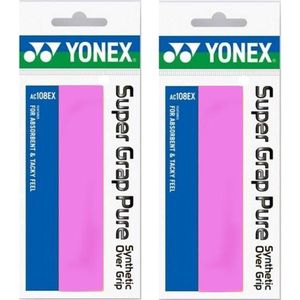 Yonex AC108 Super Grap Pure | roze | 2stuks