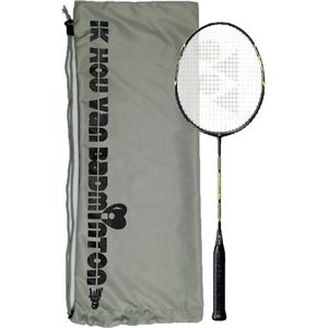 Yonex outdoor badmintonset - 2 Carbonex 6000N - Mavis 300 geel in opbergtas