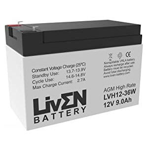 AGM Batterij Liven LVH12-36W/12V 9Ah C-20 onderhoudsvrij - veiligheids-/medicijn-/communicatie-/nooduitrusting