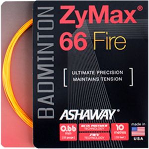 Ashaway Zymax 66 FIRE badmintonsnaar - oranje - 10m