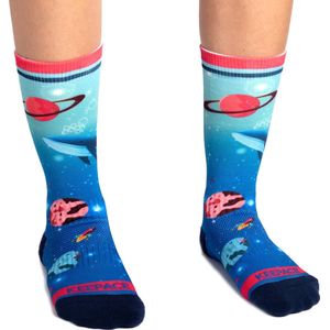Keepace - Space Whale - Kleurrijke Sportsokken-36 - 39