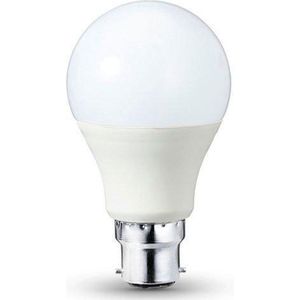 LED-lamp B22 15W 220V A60 270 ° - Koel wit licht - Kunststof - Wit Froid 6000K - 8000K - SILUMEN