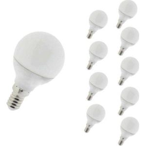 E14 LED-lamp 6W 220V G45 dimbaar (pakket van 10) - Koel wit licht - Overig - Pack de 10 - Wit Froid 6000K - 8000K - SILUMEN