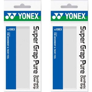 Yonex AC-108 Super Grap Pure - wit - 2stuks