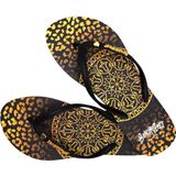 BeachyFeet Teenslipper Dames Mandaleo Flipflop - Zwart Goud