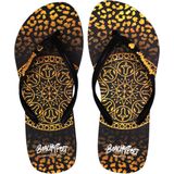 BeachyFeet Teenslipper Dames Mandaleo Flipflop - Zwart Goud