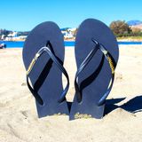 BeachyFeet Teenslipper Dames Azul Marino Donker Blauw Slipper