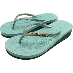 Beachyfeet Teenslipper dames sleehak bethina