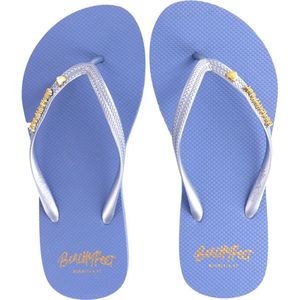 BeachyFeet Teenslipper Dames Med Sky Licht Blauw Slipper