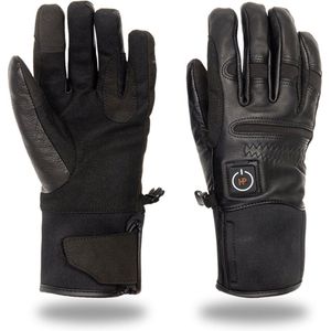 HeatPerformance® NATURE | Verwarmde dames handschoenen - zwart - leer - accu - maat XS