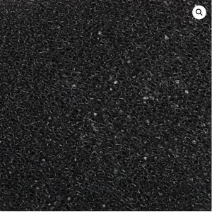 Filterschuim 100x50x10 cm - Filtermateriaal - fijn zwart