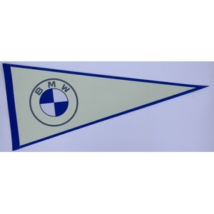 BMW - BMW auto - BMW logo - auto - racen - Vaantje - BMW motors - BMW motoren - Sportvaantje - Wimpel - Vlag - Pennant -  31*72 cm