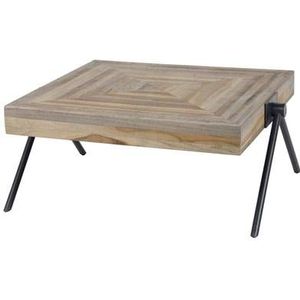 Hoyz - Salontafel Teca - Balance - 70x70x33 - Hout - Bruin